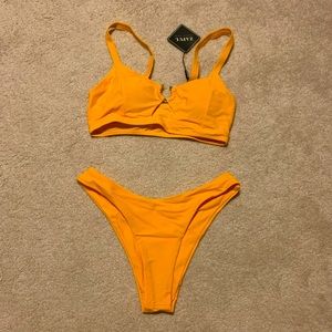 Bright Yellow Zaful Bikini Set